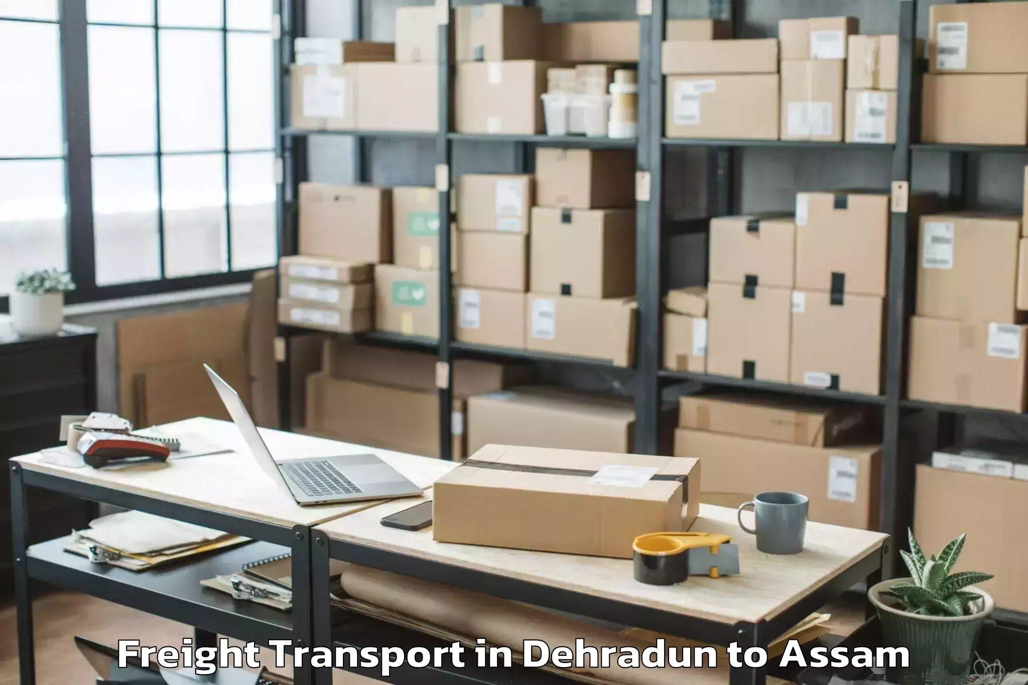 Efficient Dehradun to Hajo Freight Transport